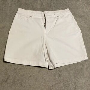 Gloria Vanderbilt Women's White Jean Shorts